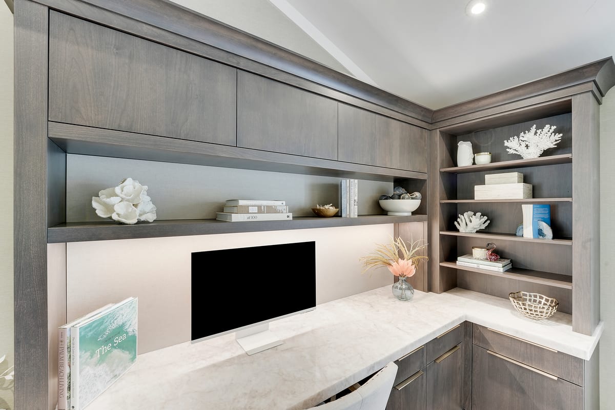 Custom built-in cabinetry wall unit